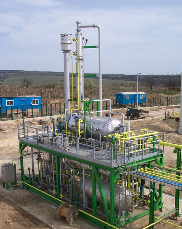 Modular gas dehydration skid